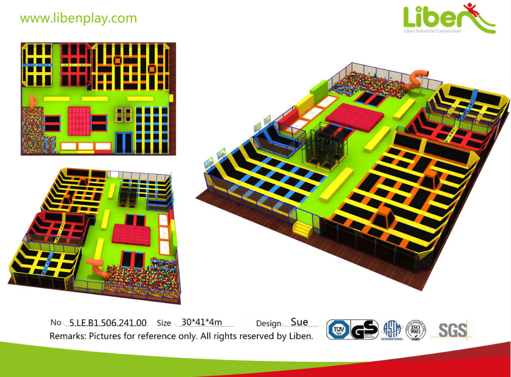 超大型兒童游樂主題蹦床樂園