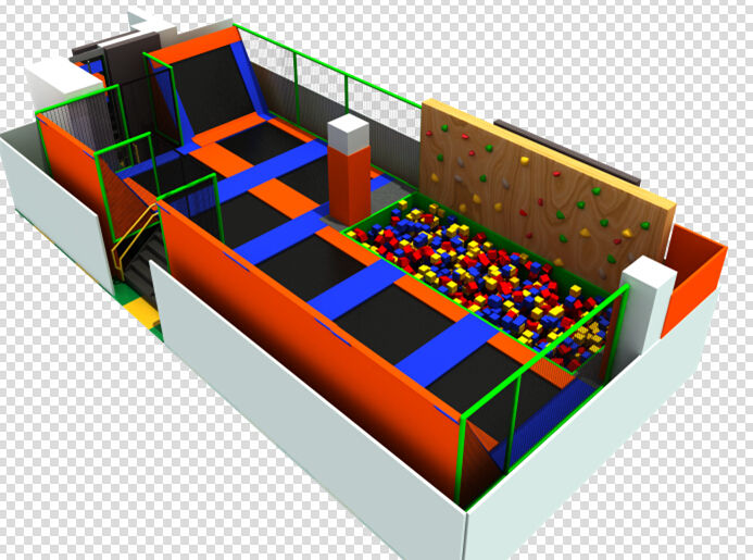 兒童室內蹦蹦床樂園—效果圖
