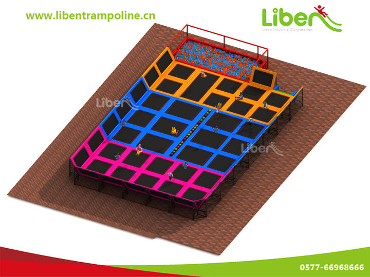 專業(yè)定制大型新款室內兒童樂園蹦床5.LE.T3.406.261.00