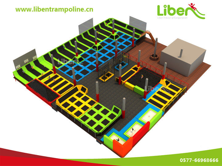 可根據(jù)您的場地大小定制室內蹦床公園5.LE.T3.409.061.02