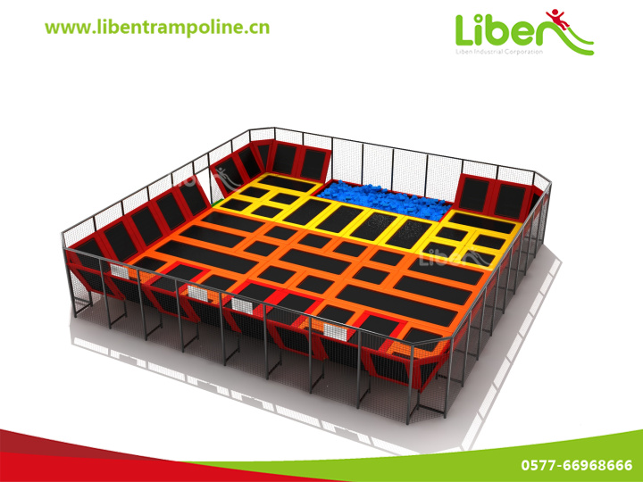 蹦床的生產(chǎn)廠家就選liben，在同行業(yè)走在前列!