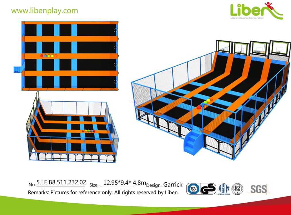 大型兒童游樂蹦床組合